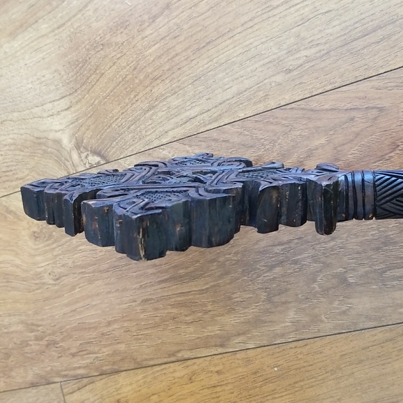 Hand Carved Ethiopian Wooden Cross - Picture 4 of 5